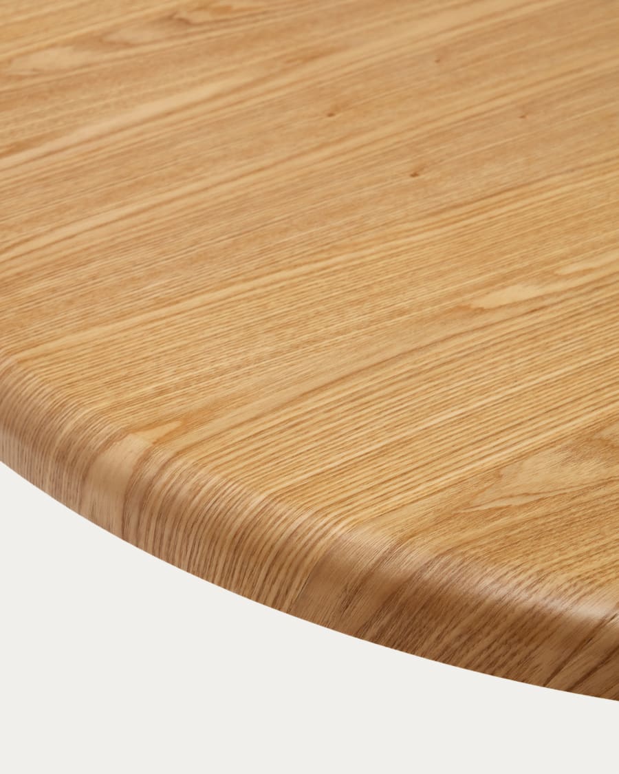 Japandi Wood Veneer Table