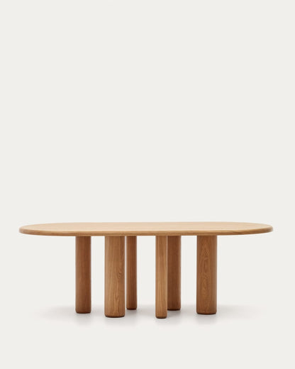 Japandi Wood Veneer Table