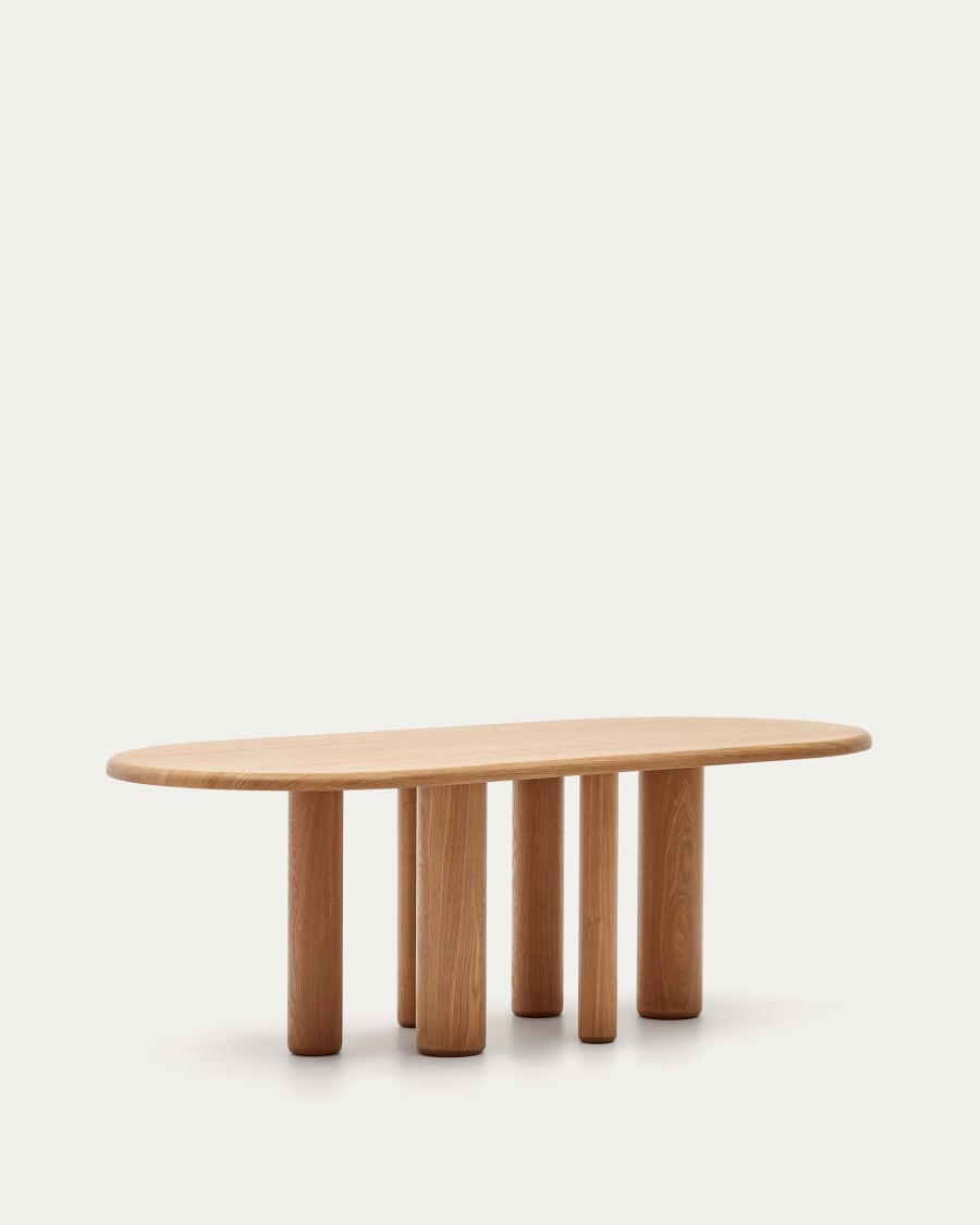 Japandi Wood Veneer Table