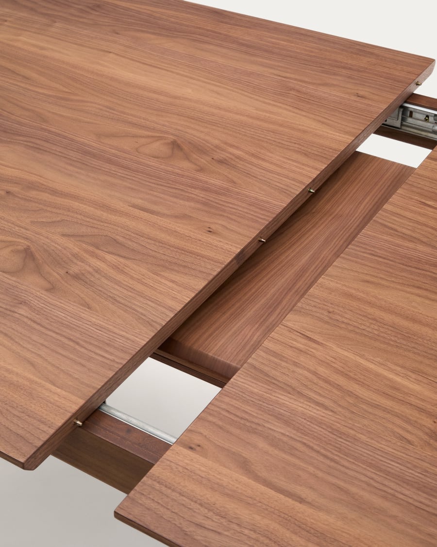 Walnut Japandi Extendable Table