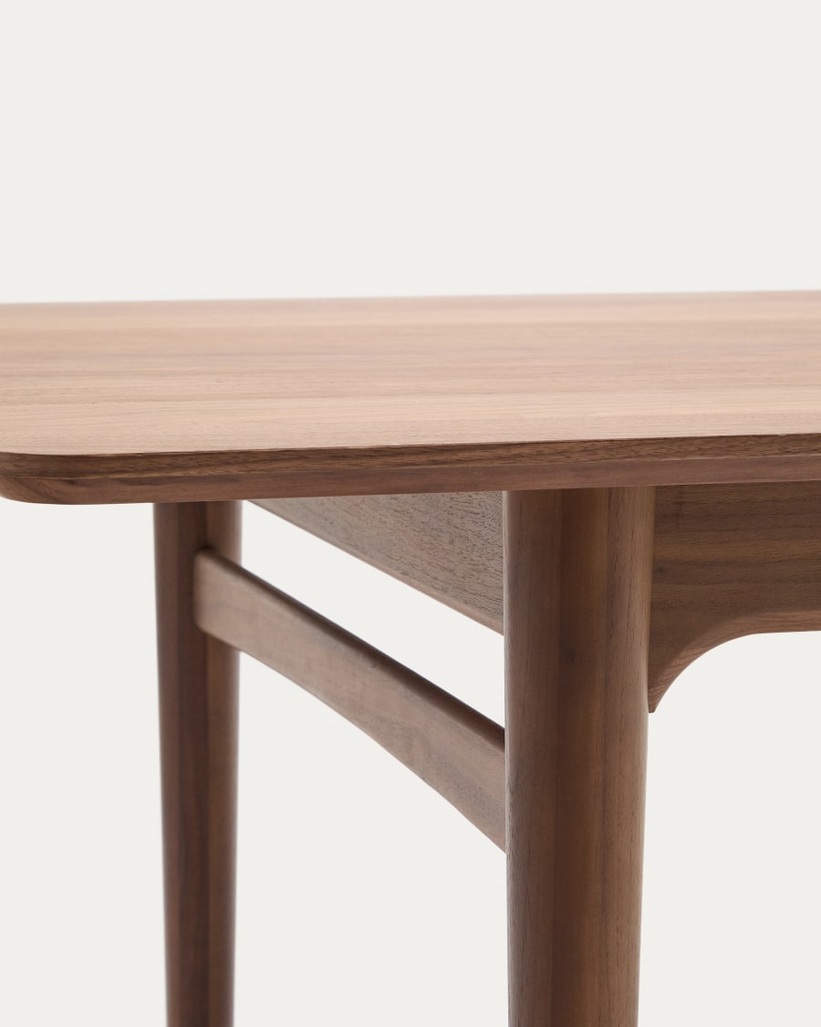 Walnut Japandi Extendable Table