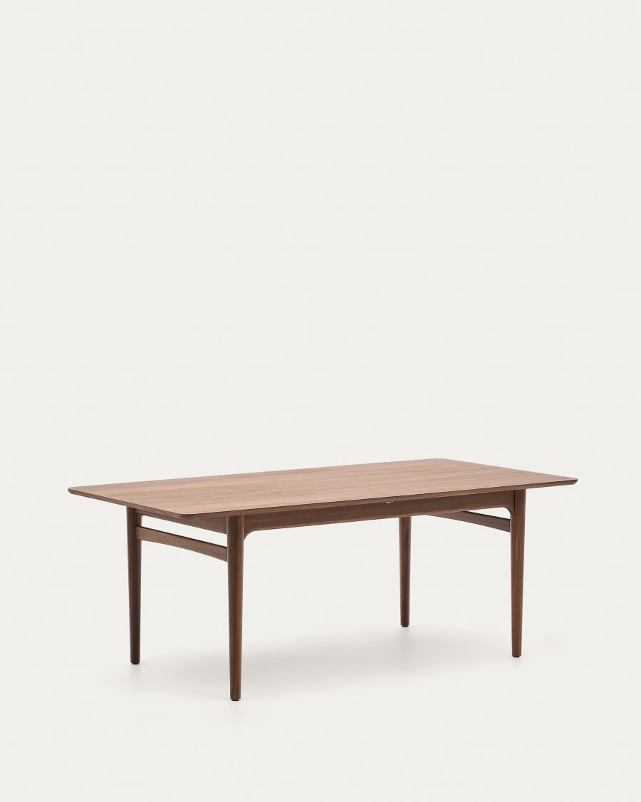 Walnut Japandi Extendable Table