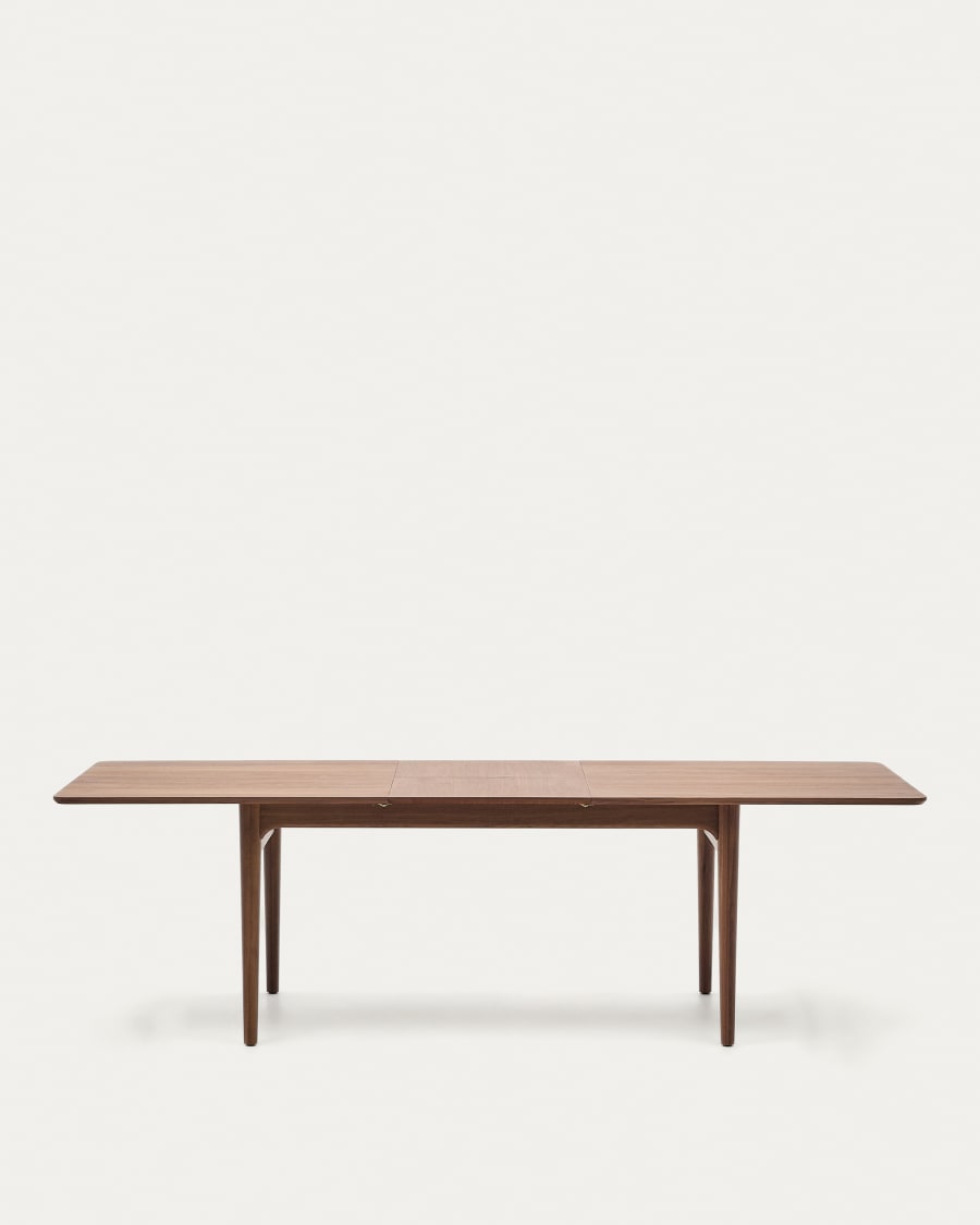 Walnut Japandi Extendable Table