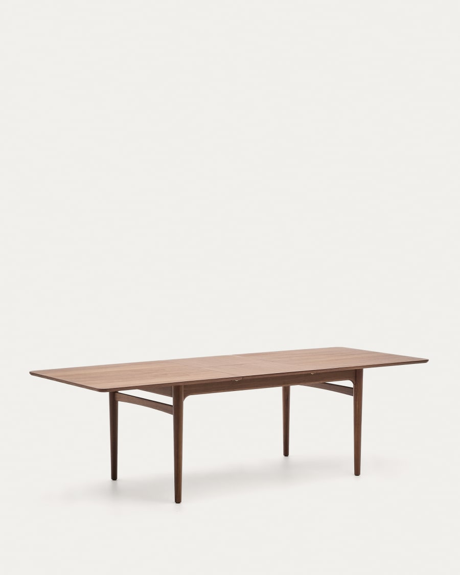 Walnut Japandi Extendable Table