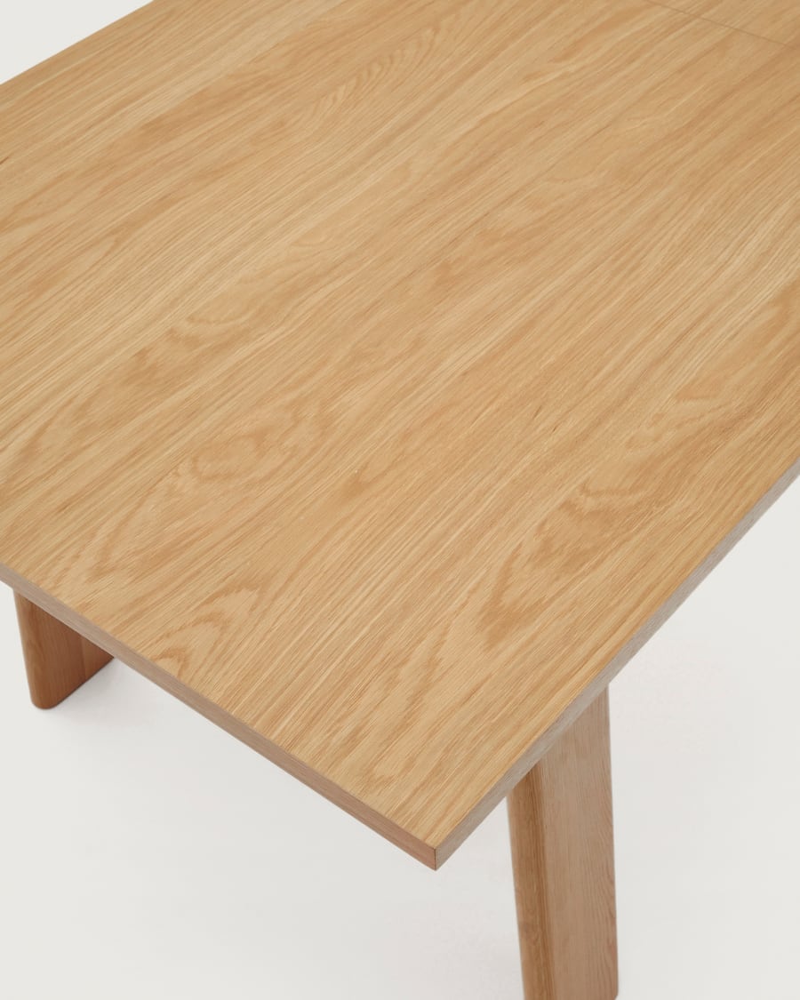 Light Wood Japandi Extendable Table