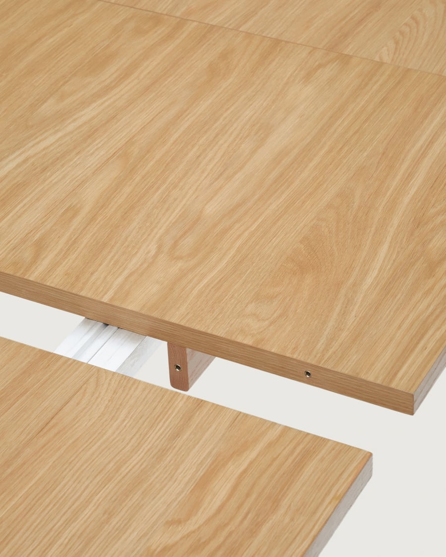 Light Wood Japandi Extendable Table