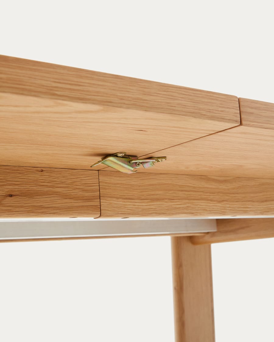 Light Wood Japandi Extendable Table