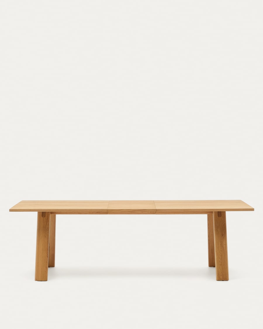 Light Wood Japandi Extendable Table