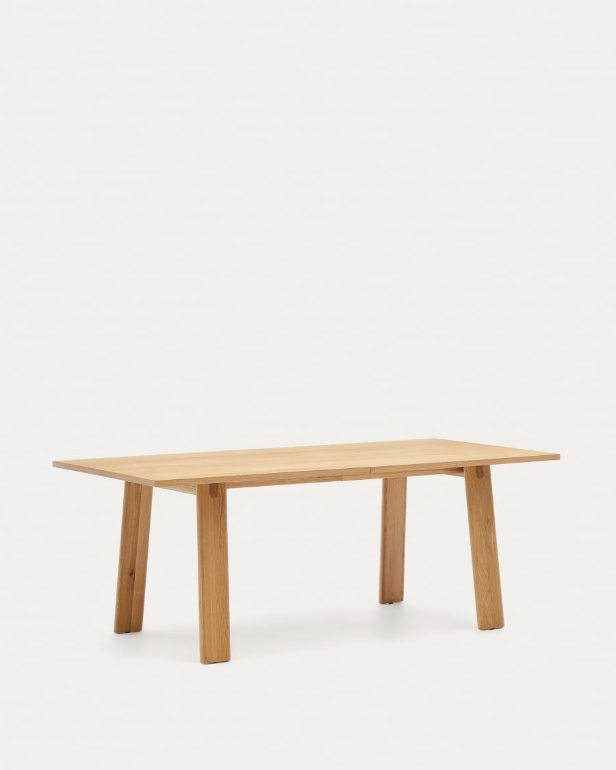 Light Wood Japandi Extendable Table