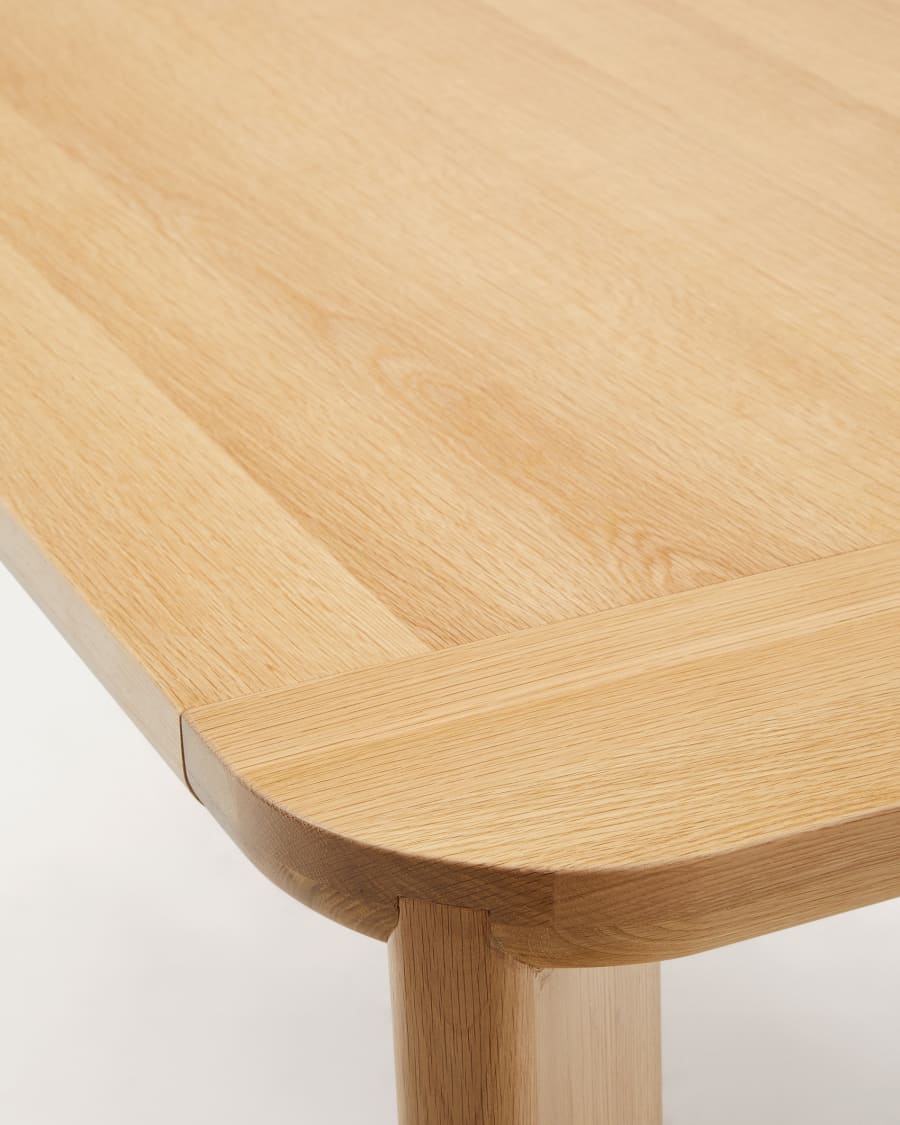 Solid Wood Japandi Extendable Table
