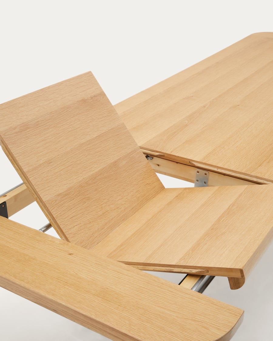 Solid Wood Japandi Extendable Table