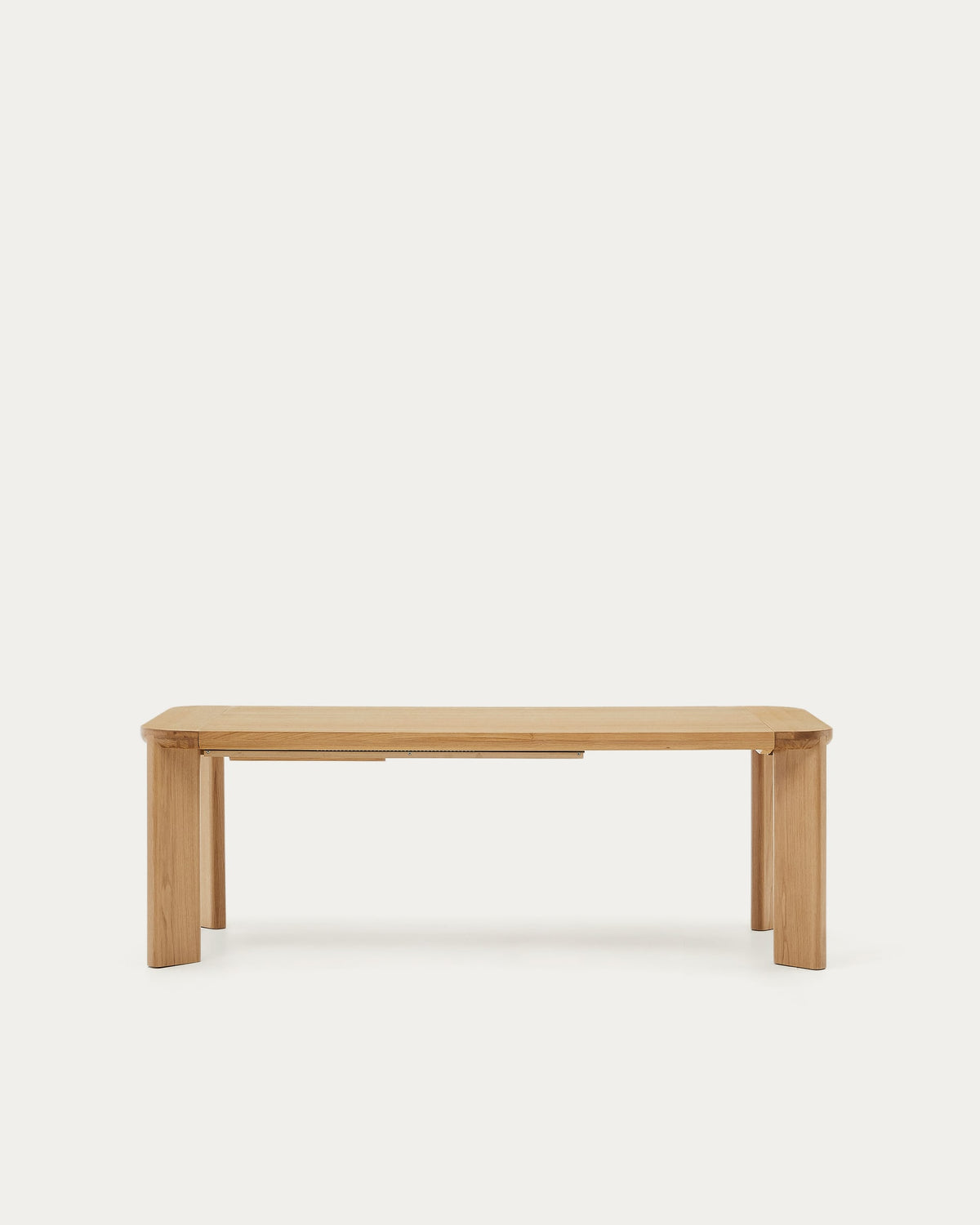 Solid Wood Japandi Extendable Table in oak