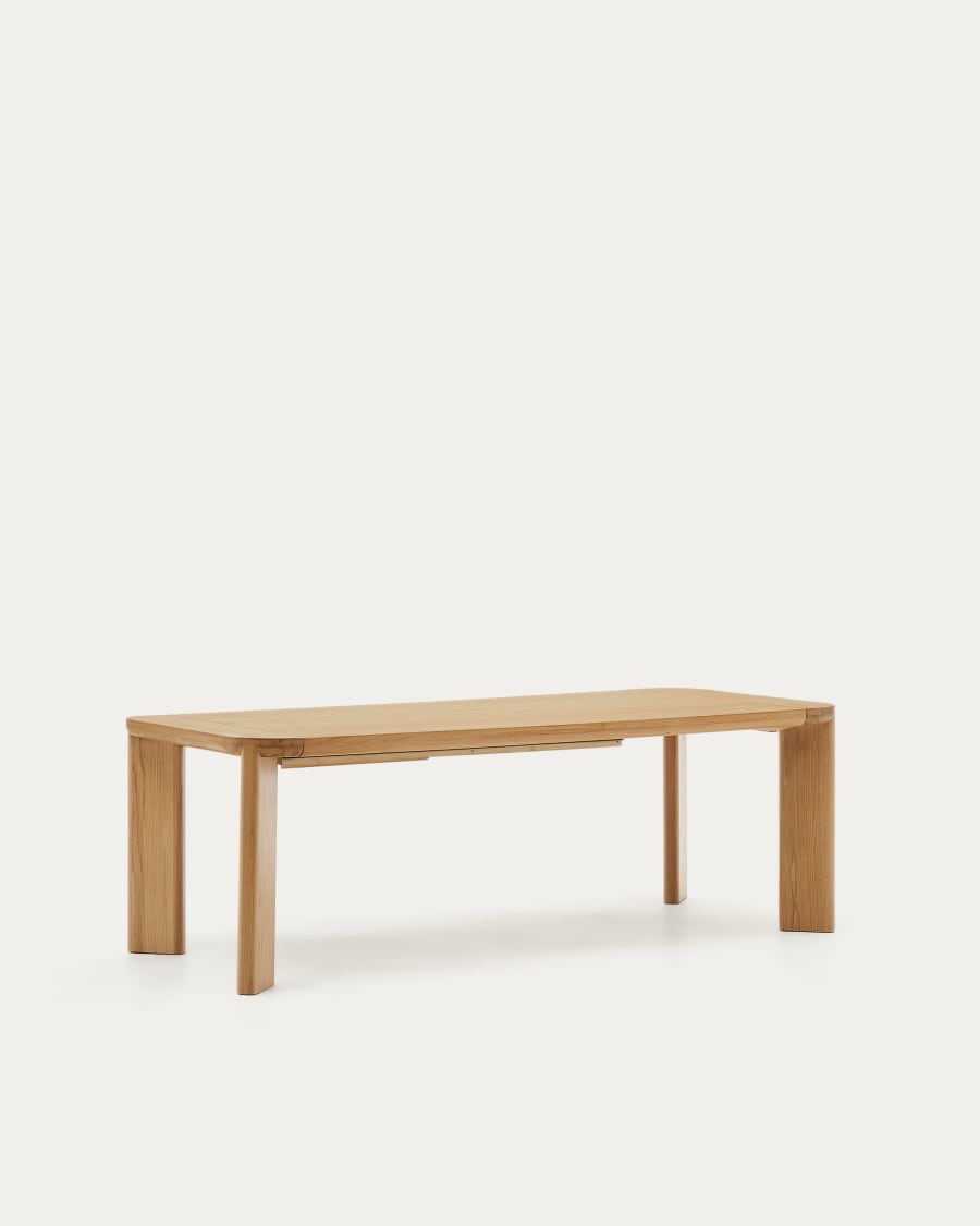 Solid Wood Japandi Extendable Table