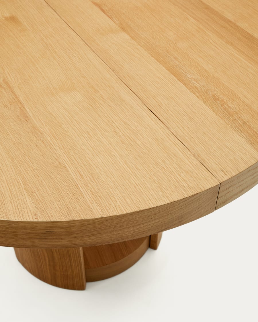 Japandi Round Extendable Table