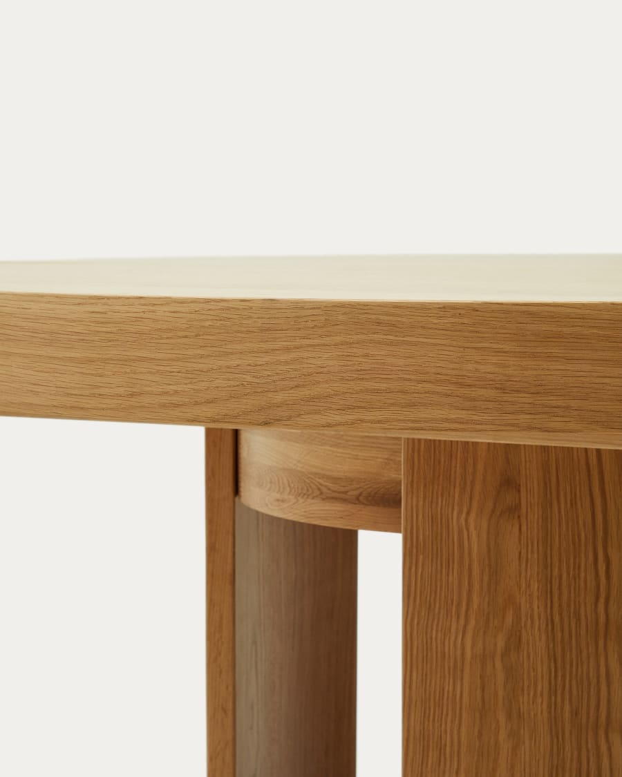 Japandi Round Extendable Table