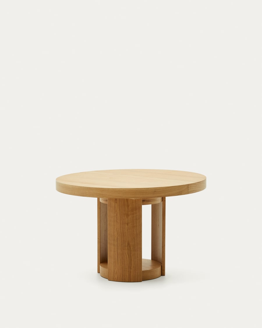 Japandi Round Extendable Table