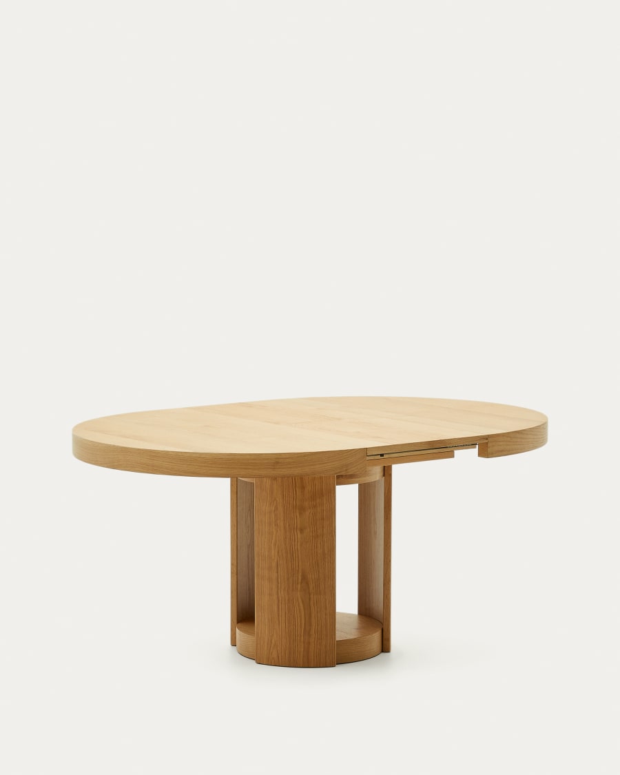 Japandi Round Extendable Table