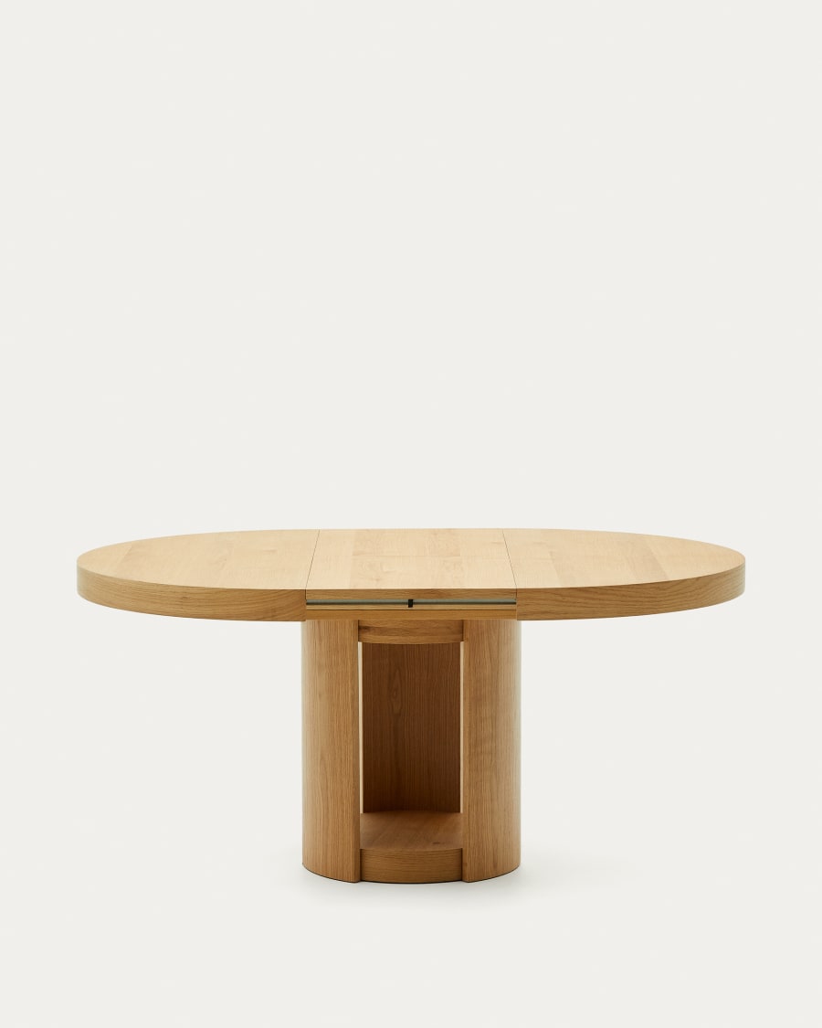 Japandi Round Extendable Table
