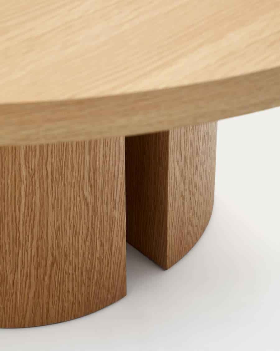 Japandi Round Light Wood Table