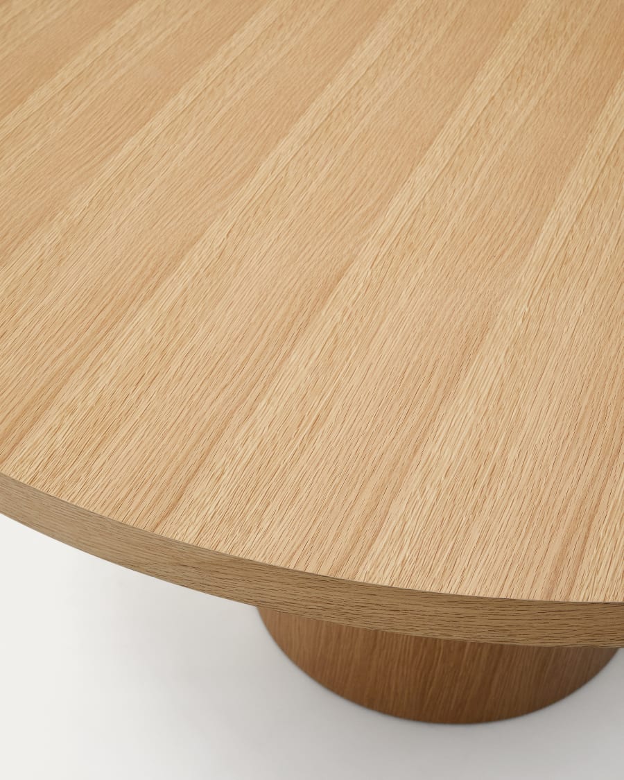 Japandi Round Light Wood Table