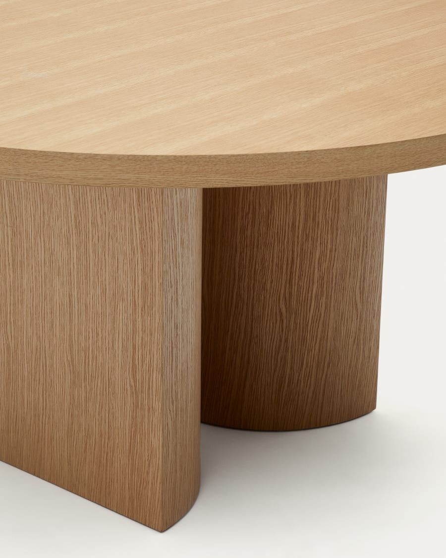 Japandi Round Light Wood Table