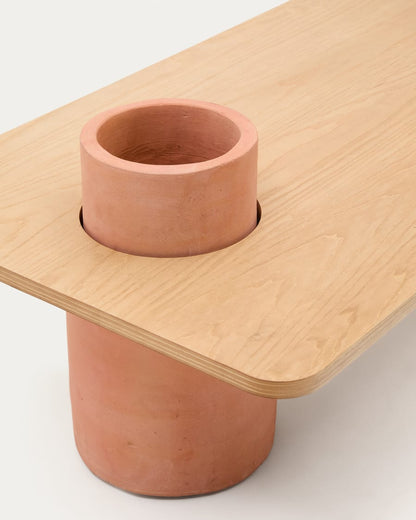 Japandi Terracotta Coffee Table