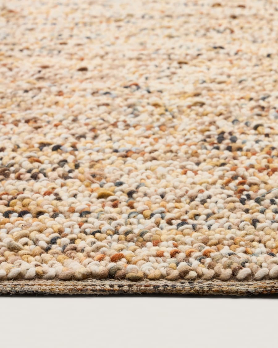 Multicoloured Wool Japandi Rug