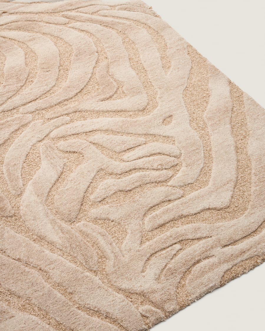 Zebra Wool Japandi Rug