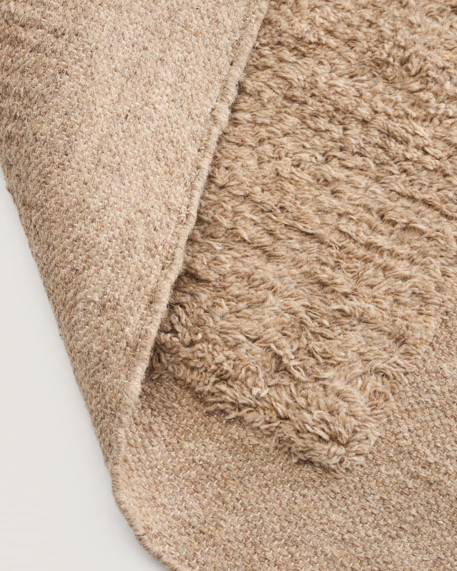 Beige Japandi Runner Rug