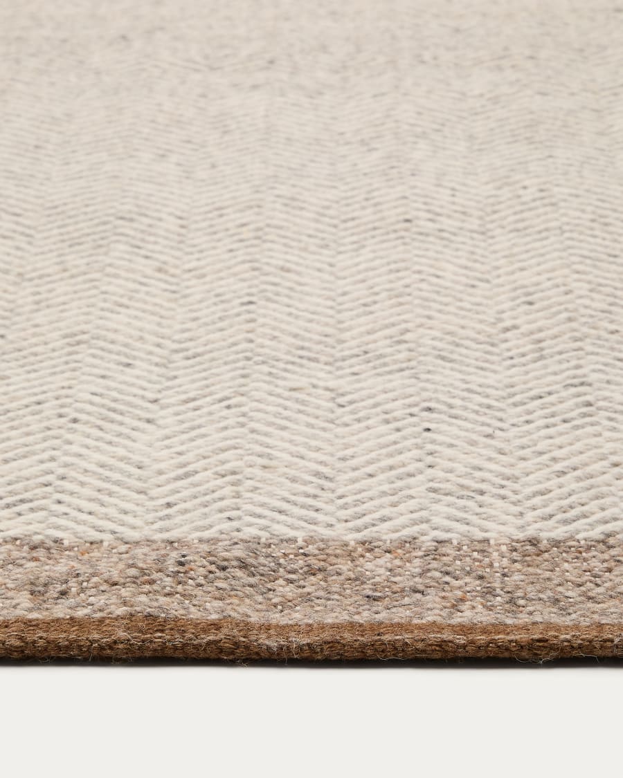 Japandi Herringbone Rug