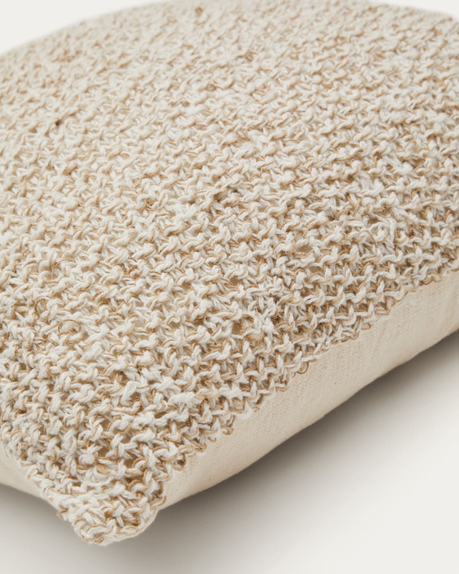 Jute & Cotton Japandi Cushion Cover