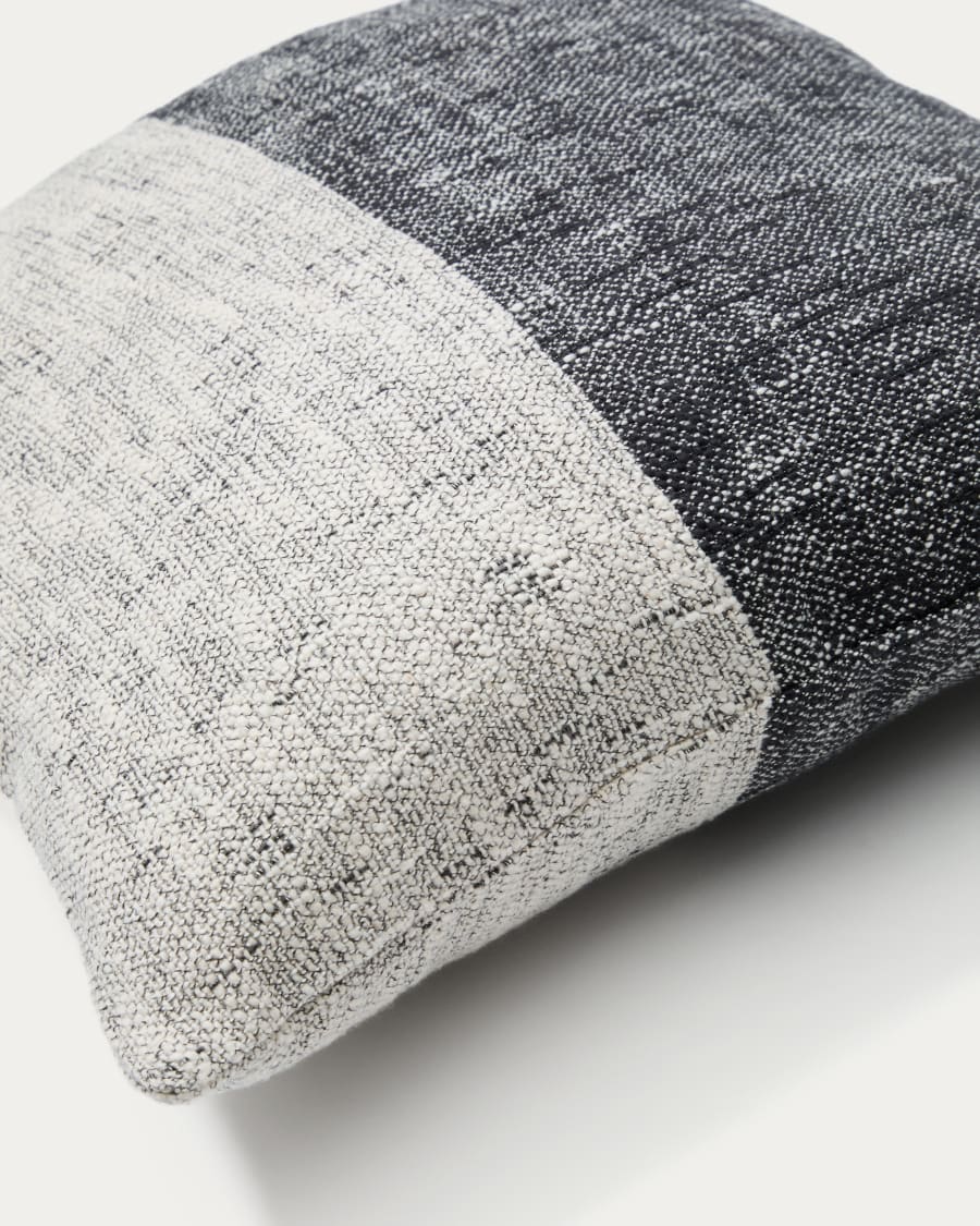 Grey Cotton Japandi Cushion Cover
