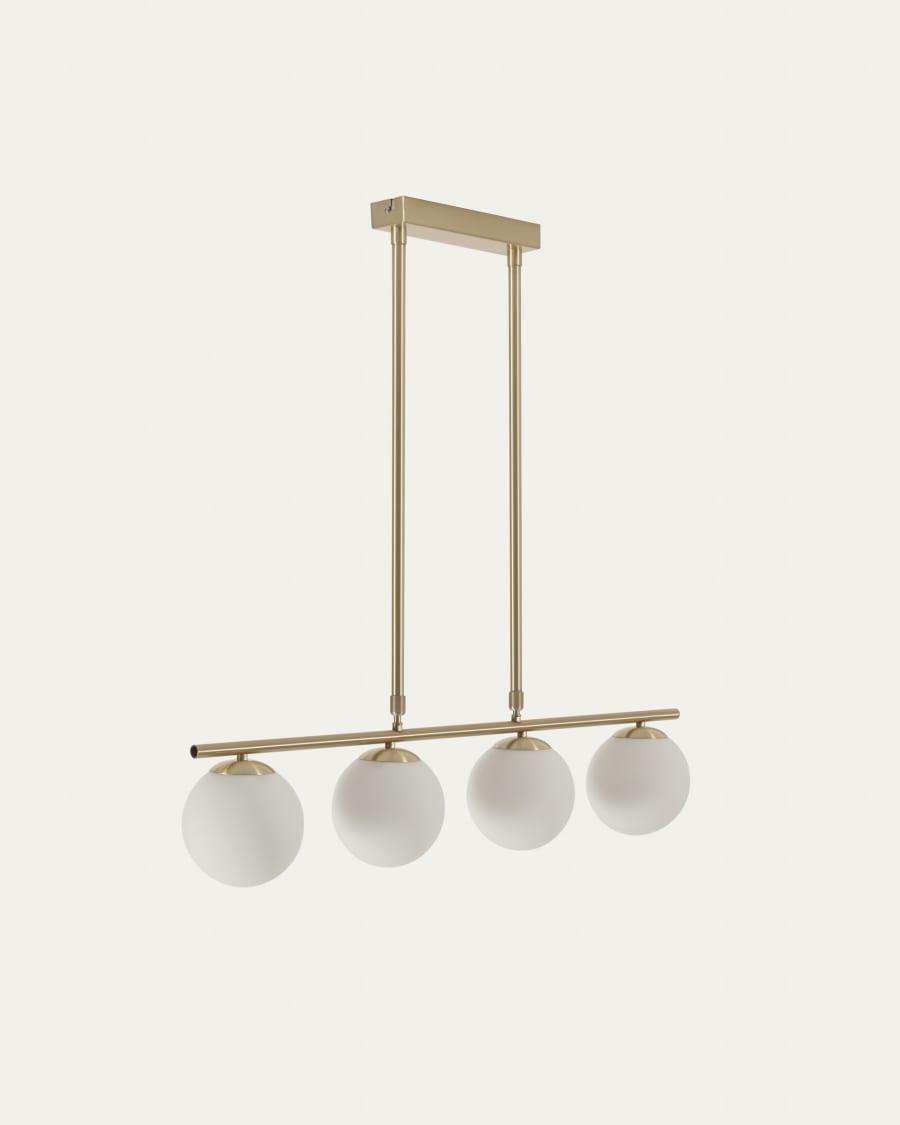 Japandi Brass Ceiling Light