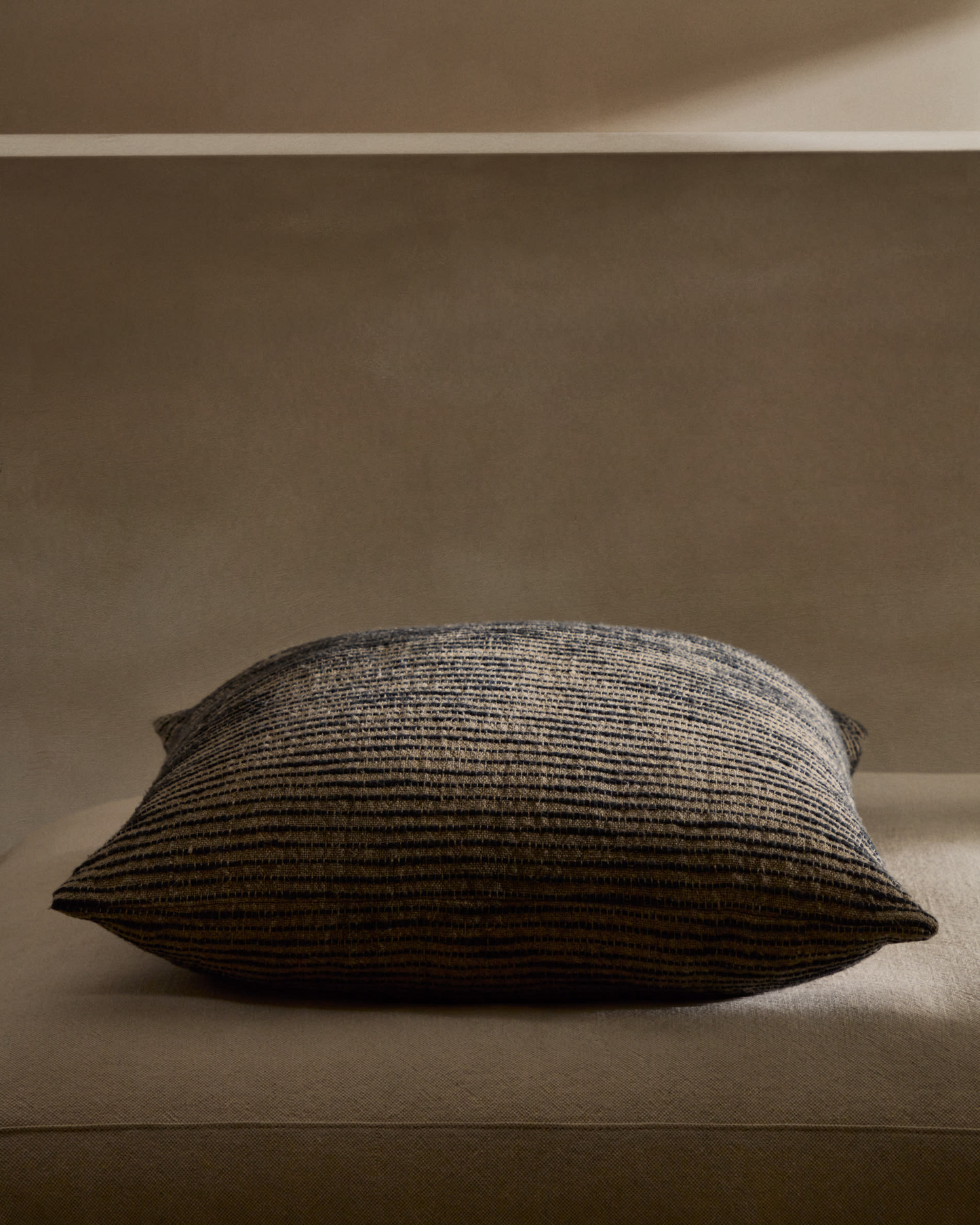 Grey Cotton Japandi Cushion Cover