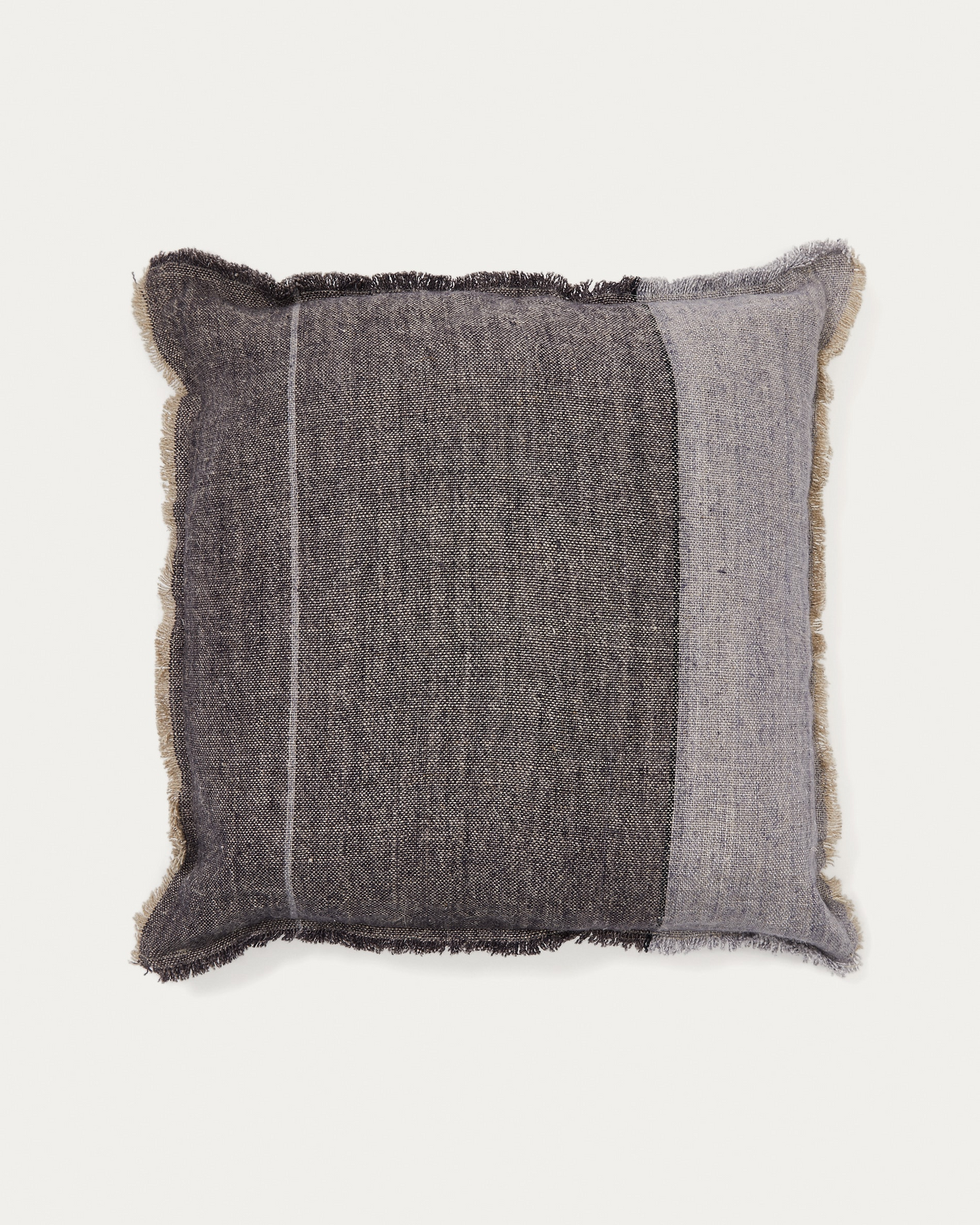 Dark Blue Linen Japandi Cushion Cover