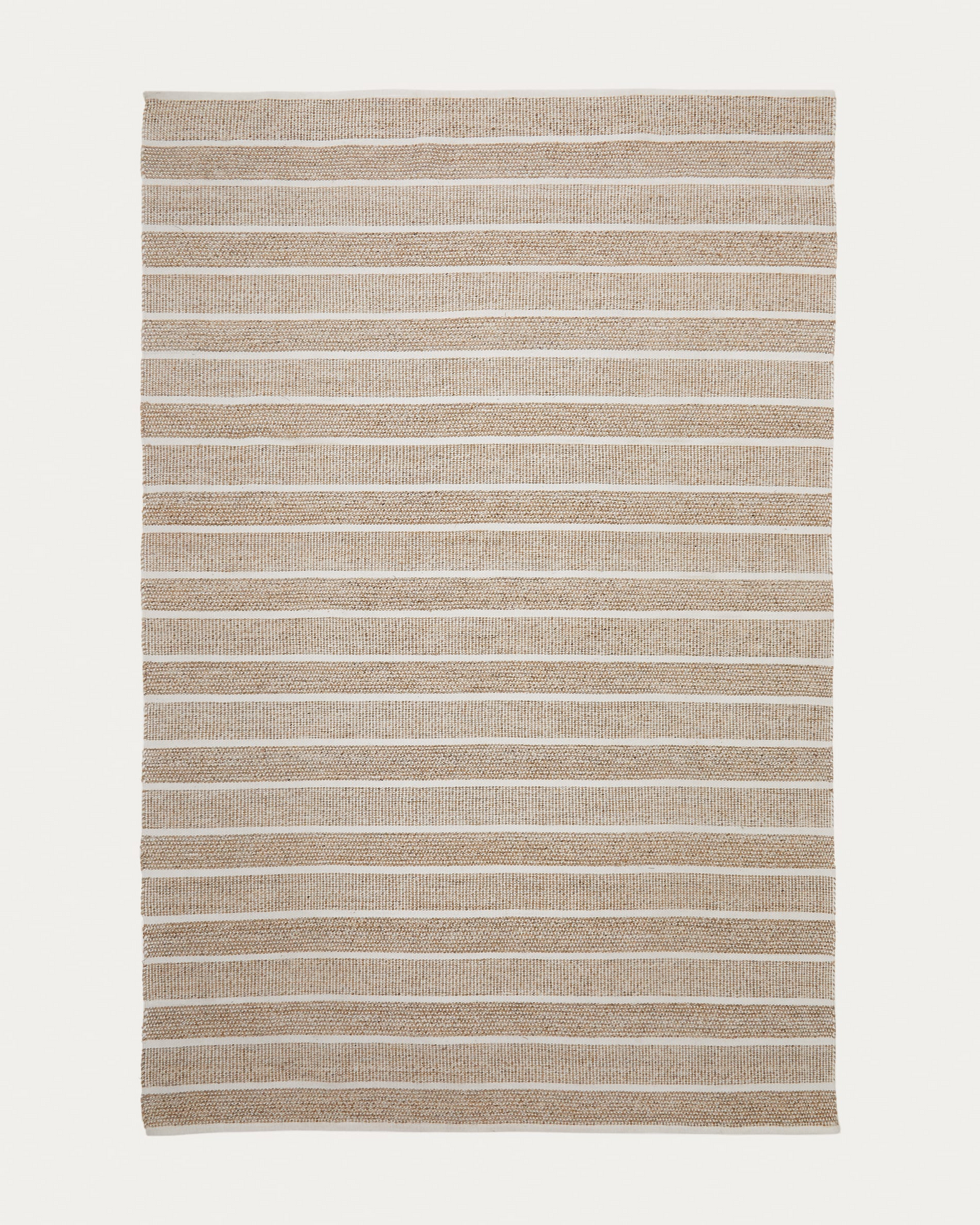 Bicolor Striped Japandi Rug