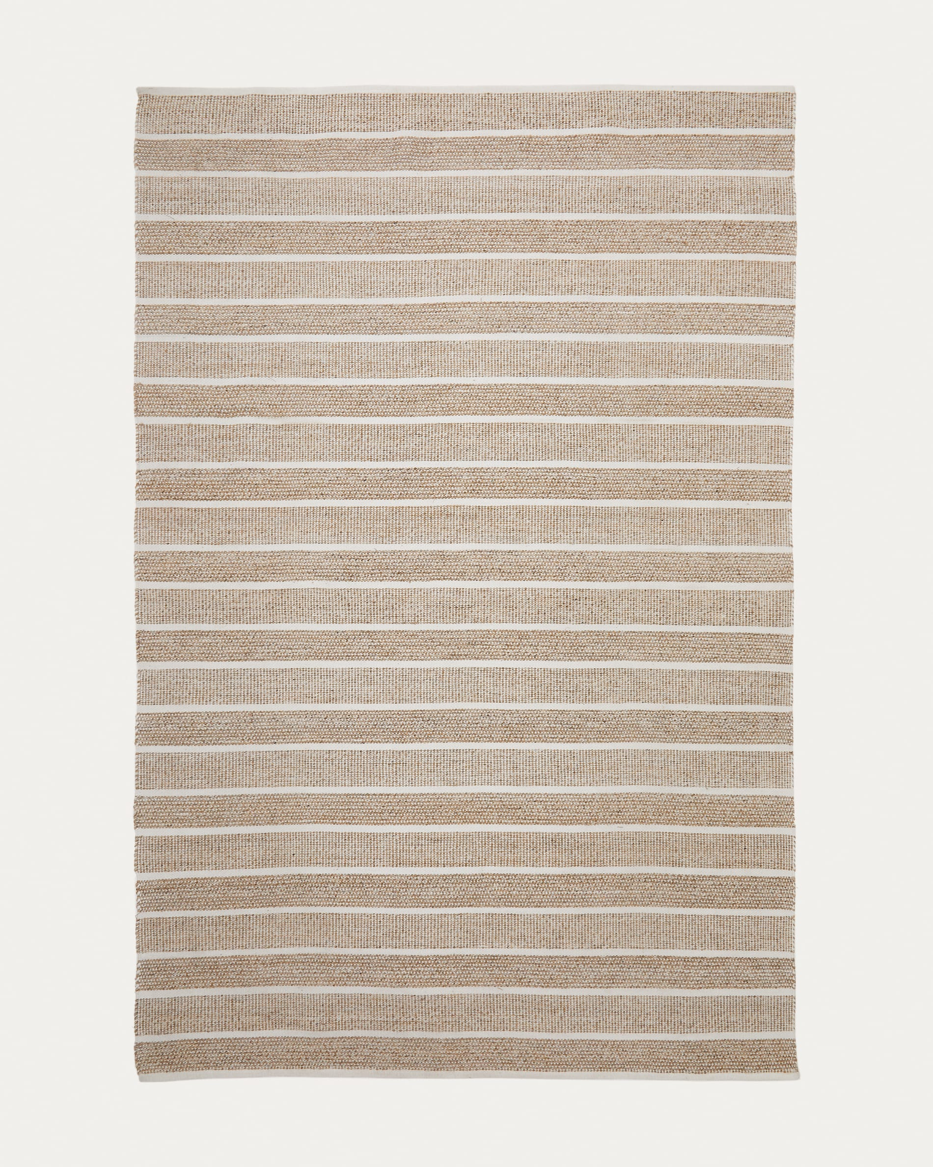 Bicolor Striped Japandi Rug