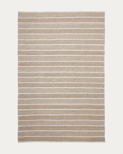 Bicolor Striped Japandi Rug