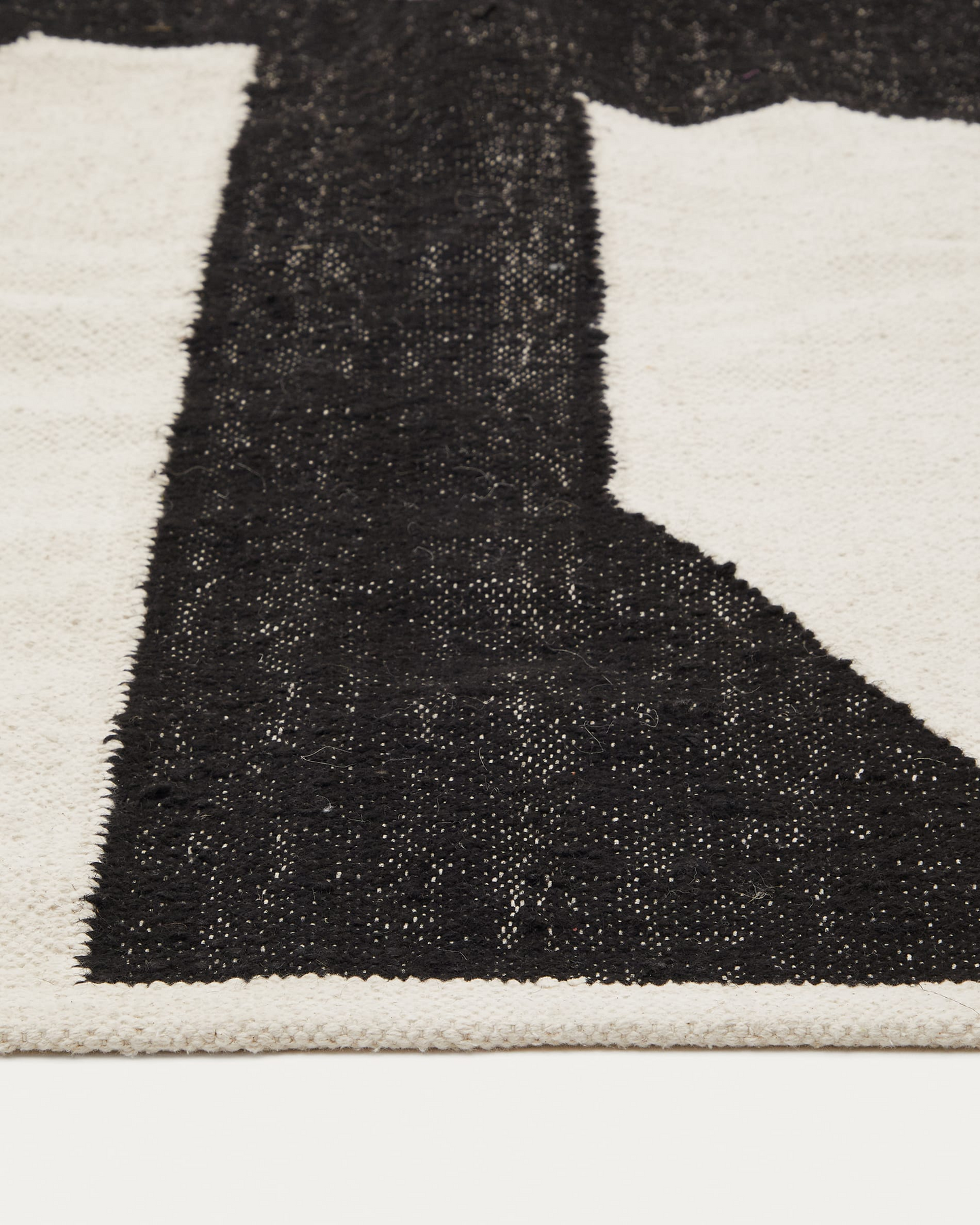 Black and White Japandi Rug