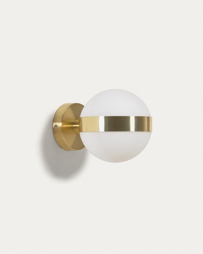 Japandi Milk Glass Wall Light