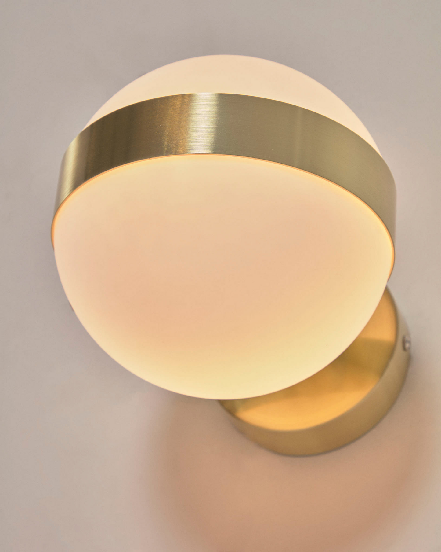 Japandi Milk Glass Wall Light