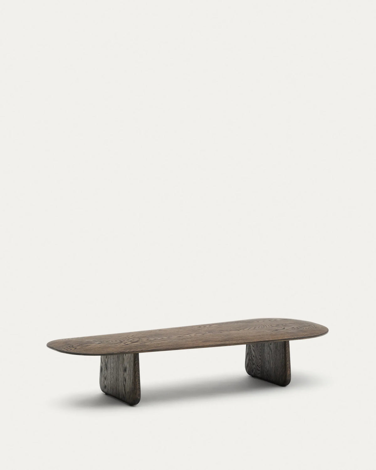 Dark Wood Organic Japandi Coffee Table
