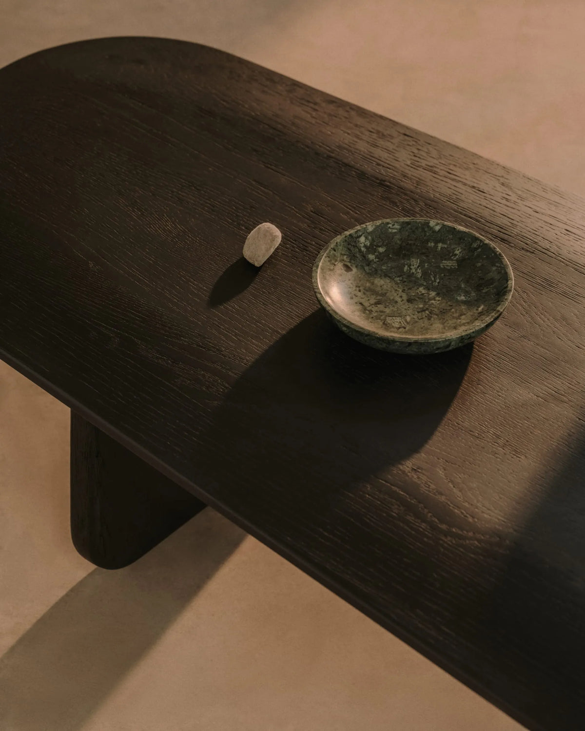Black Organic Japandi Coffee Table