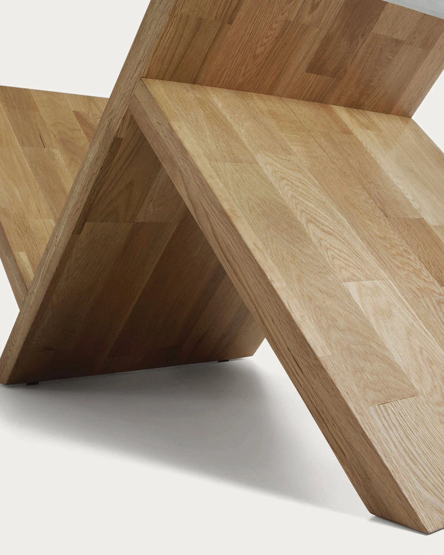 Japandi Glass & Wood Coffee Table