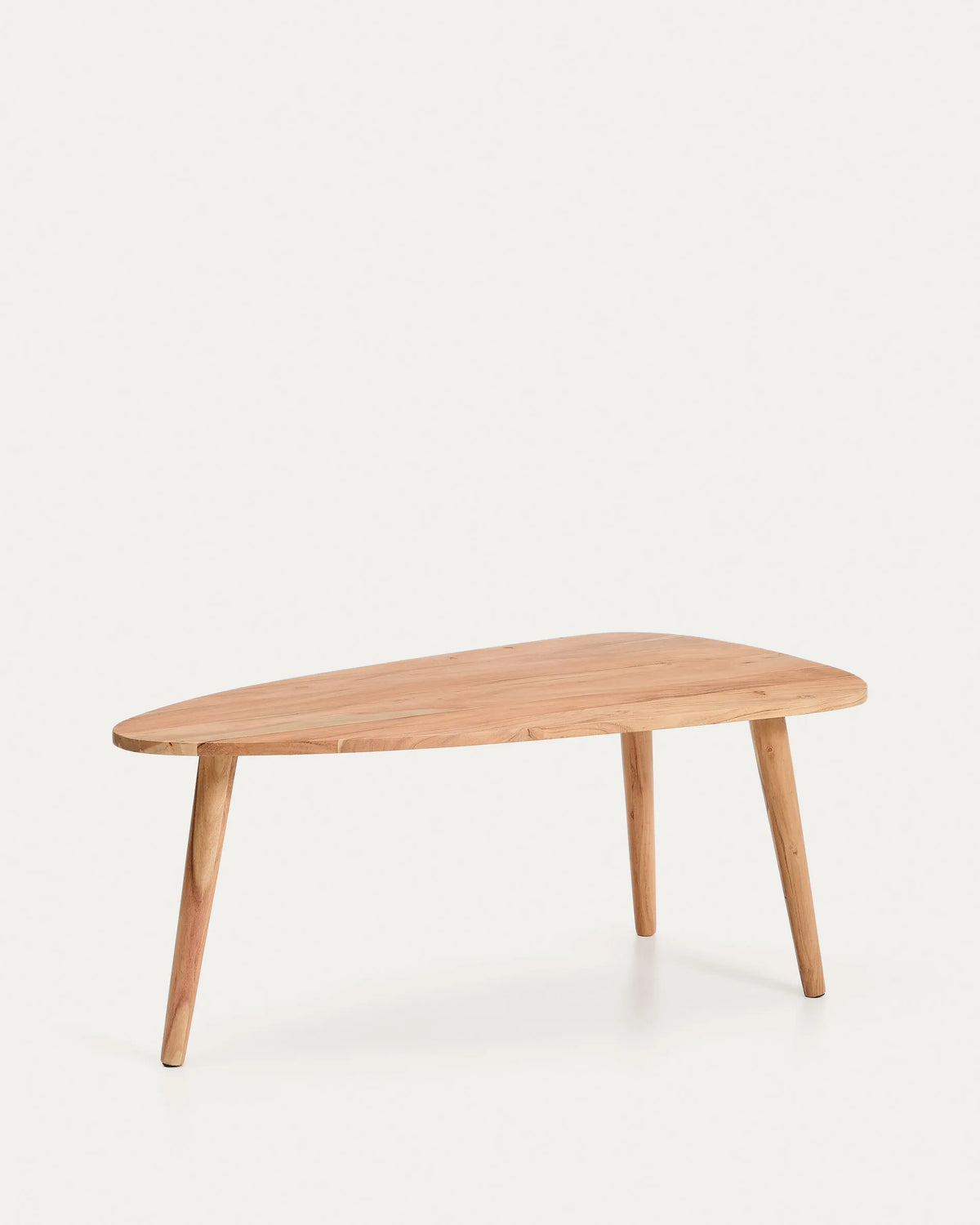 Small Japandi Coffee Table in bleached solid acacia wood