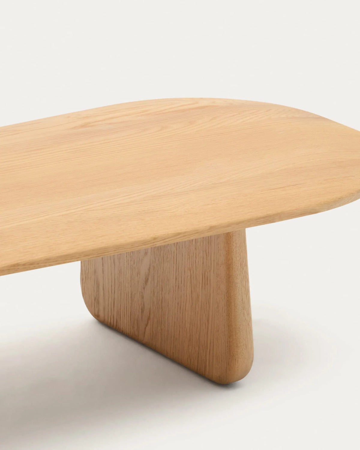 Light Wood Organic Japandi Coffee Table