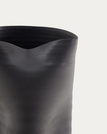 Black Ceramic Japandi Vase