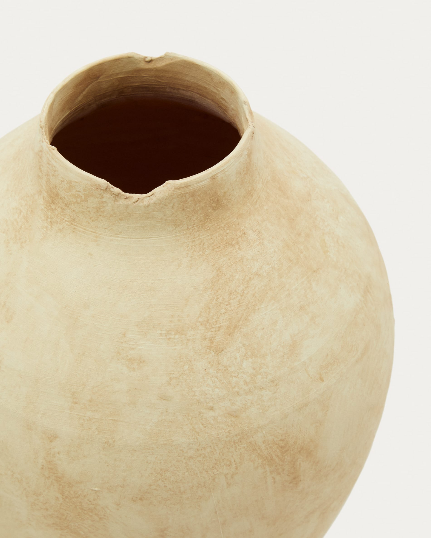 Beige Ceramic Japandi Vase