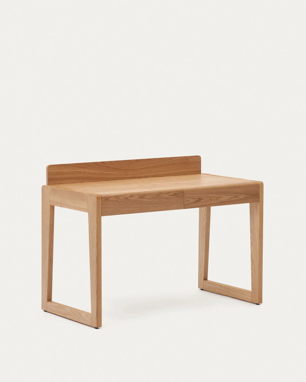 Small Japandi Desk in solid and veneer ash wood