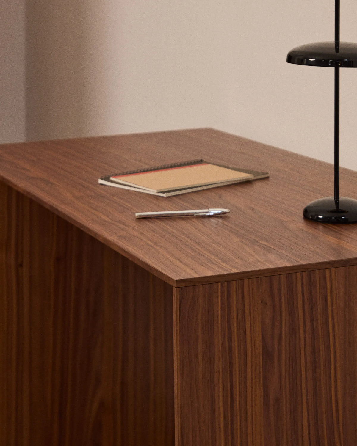 Walnut Japandi Desk